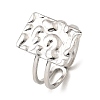 Non-Tarnish 304 Stainless Steel Open Cuff Rings RJEW-Z018-17P-1