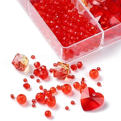 DIY Red Series Jewelry Making Kits DIY-YW0002-94B-1