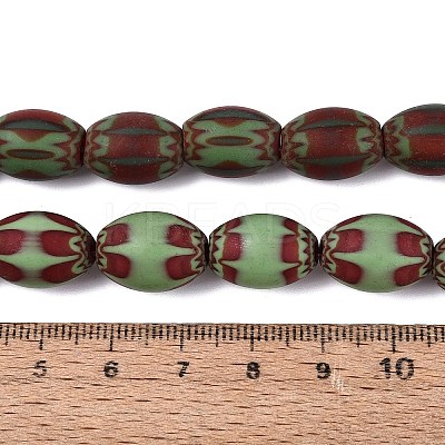 Handmade Millefiori Glass Barrel Beads LS-LA-N002-06E-1