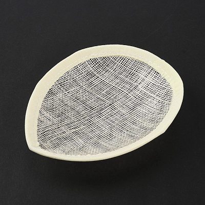 Linen Teardrop Fascinator Hat Base for Millinery AJEW-WH0283-54B-1