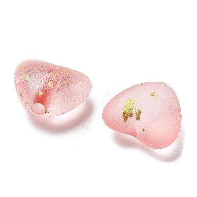 Frosted Transparent Acrylic Beads X1-OACR-F013-06-1