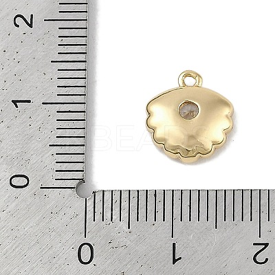 Brass Micro Pave Cubic Zirconia Charms KK-I719-31G-1