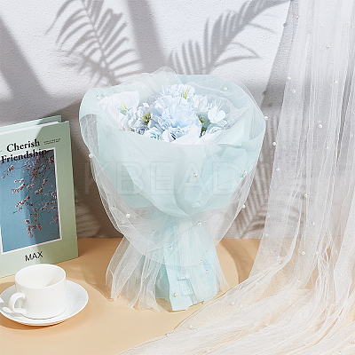 Organza Mesh Flower Bouquets Wrapping Paper OCOR-WH0092-34A-1