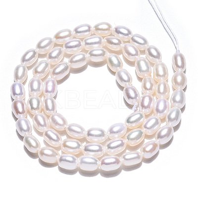 Natural Cultured Freshwater Pearl Beads Strands PEAR-N012-04H-1