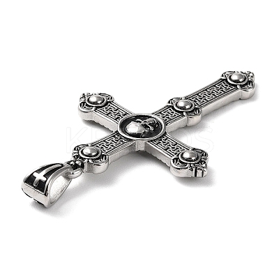 Ion Plating(IP) 304 Stainless Steel Big Pendants STAS-D067-08AS-1