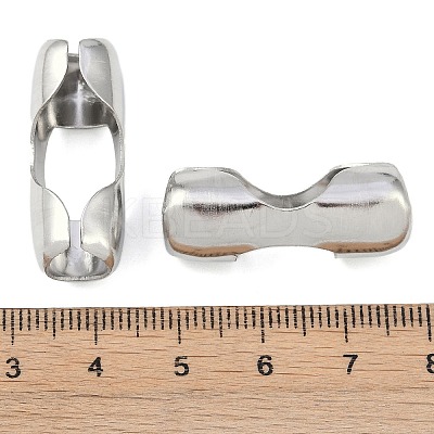Non-Tarnish 304 Stainless Steel Ball Chain Connectors STAS-Z084-02P-1