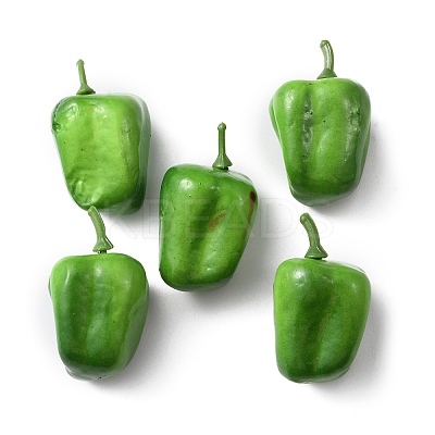 Mini Foam Imitation Bell Pepper DJEW-WH0063-37A-1