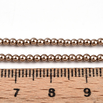 Baking Paint Pearlized Glass Pearl Bead Strands HY-N002-2mm-A06-1