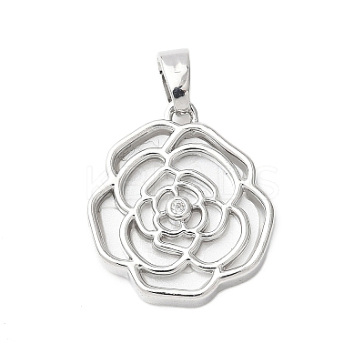 Brass Acrylic Pendants KK-D357-15P-1