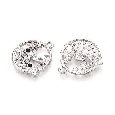Alloy and Rhinestone Pendants PALLOY-T092-18A-P-1