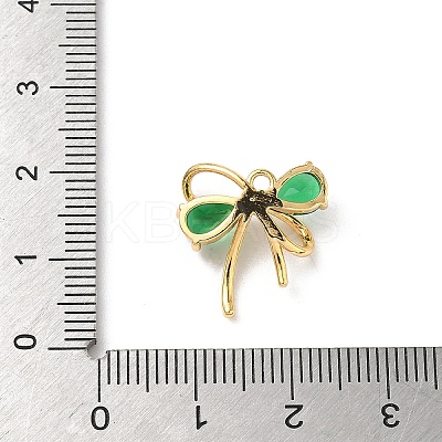 Brass Micro Pave Cubic Zirconia Pendants KK-D504-13A-G-1