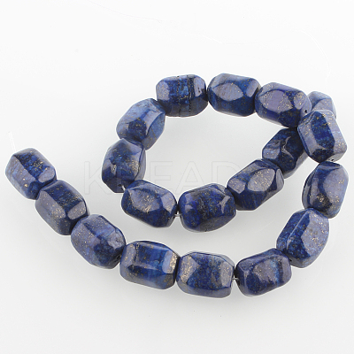 Dyed Natural Lapis Lazuli Bead Strands G-E211-07-1