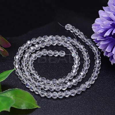 Imitation Austrian Crystal Bead Strands G-M181-6mm-01A-1