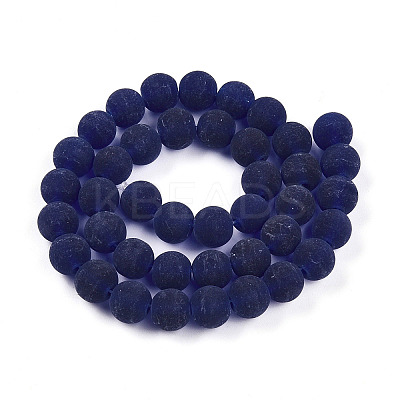 Transparent Glass Beads Strands X-GLAA-T032-T10mm-MD15-1