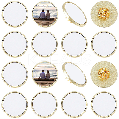20 Boxs Sublimation Blank Brooch Pins FIND-SP0004-09A-1