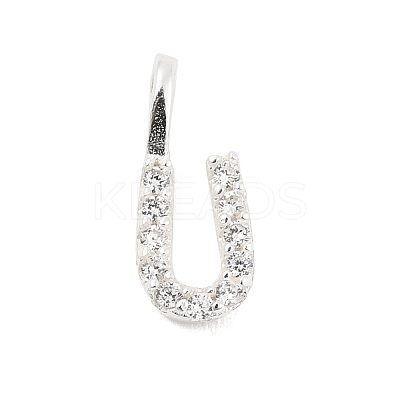 925 Sterling Silver with Cubic Zirconia Charms STER-Q004-01U-S-1