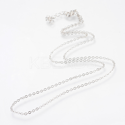 Iron Cable Chains Necklace Making X-MAK-R016-45cm-P-1