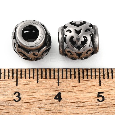 304 Stainless Steel European Beads STAS-H226-02AS-01-1