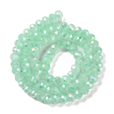 Baking Electroplate Glass Beads Strands DGLA-A039-J6MM-B07-1