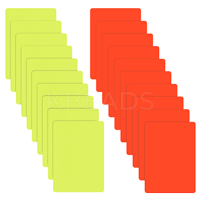 PVC Plastic Blank Penalty Cards LS-AJEW-WH0401-87-1