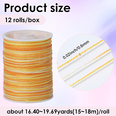12 Rolls Polyester Sewing Thread OCOR-WH20074-03A-1