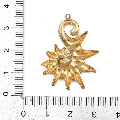304 Stainless Steel Pendants STAS-G363-01G-1