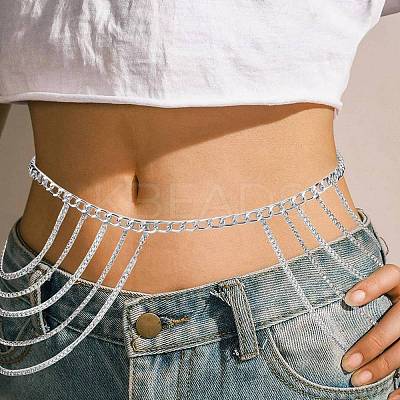 Iron Chain Belts AJEW-FG0003-48-1