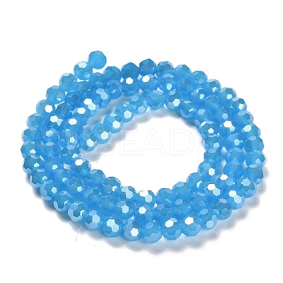 Electroplate Glass Beads Strands EGLA-A035-J6mm-A07-1