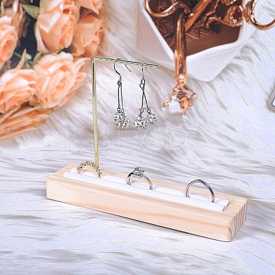 L Shaped Metal Bar Earrings Display Stands PW-WG2E3E8-01-1