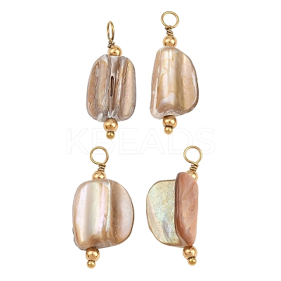 Natural Freshwater Shell Pendants SH-CBA5EEC-02G-1