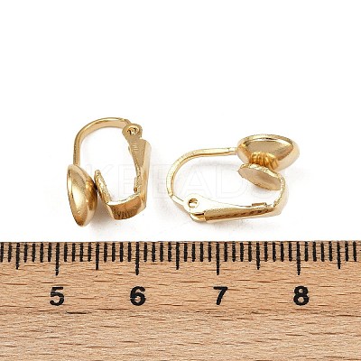 Brass Clip-on Earring Findings KK-P310-27A-G-1