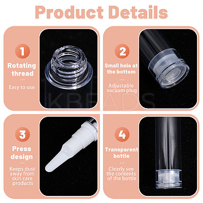 16Pcs 4 Styles Plastic Duckbill Nozzle Vacuum Pump Bottles DIY-GL0005-11-1