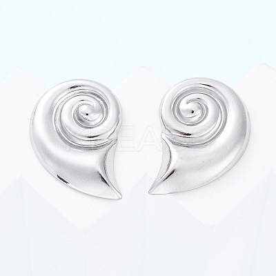 304 Stainless Steel Stud Earrings for Women EJEW-K306-06P-1