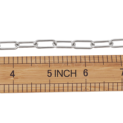 304 Stainless Steel Paperclip Chains YS-TAC0003-02P-1