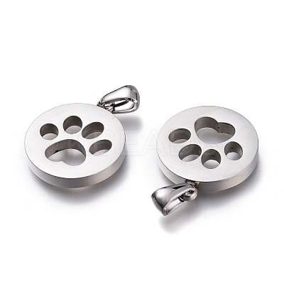 Non-Tarnish 304 Stainless Steel Pet Pendants STAS-Z006-15P-1