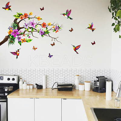 Translucent PVC Self Adhesive Wall Stickers STIC-WH0015-264-1