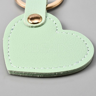Heart PU Leather Keychain KEYC-TAC0001-15P-06-1
