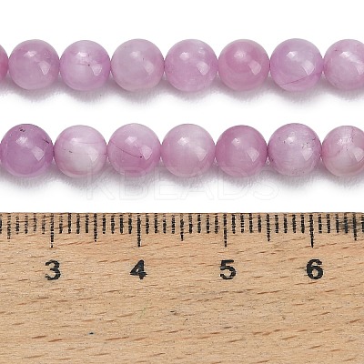 Natural Kunzite Beads Strands X-G-F835-A01-6mm-1