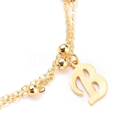 Double Layer Anklets AJEW-AN00309-01-1