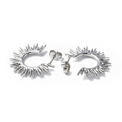 Non-Tarnish 304 Stainless Steel Sun Stud Earrings LS-STAS-B034-13P-1