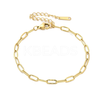 304 Stainless Steel Link Chain Bracelets LS-BJEW-C084-06G-1
