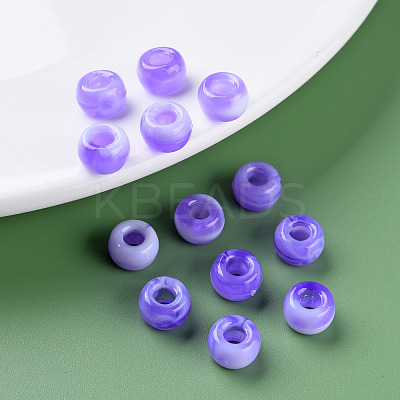 Acrylic European Beads MACR-S375-002B-04-1