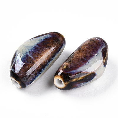 Handmade Porcelain Beads PORC-N008-08F-1