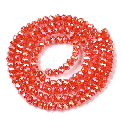 Electroplate Glass Beads Strands EGLA-A044-P2mm-B03-1