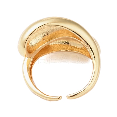 Brass Open Cuff Ring RJEW-R143-01A-G-1