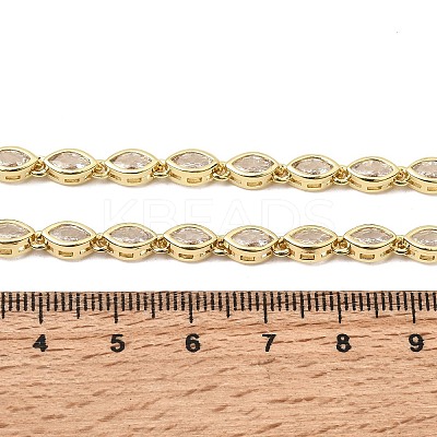 Brass Micro Pave Cubic Zirconia Geometric Tennis Necklaces NJEW-C121-02C-G-1