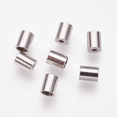 Tarnish Resistant 201 Stainless Steel Cord Ends STAS-L205-21P-1