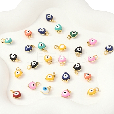 26Pcs Brass Enamel Charms KK-FS0001-68-1