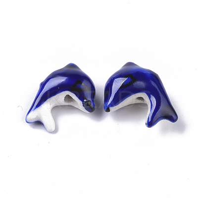 Handmade Porcelain Beads X-PORC-N004-105A-1