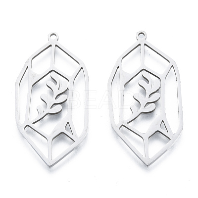 Non-Tarnish 201 Stainless Steel Pendants STAS-N090-LA970-1-1